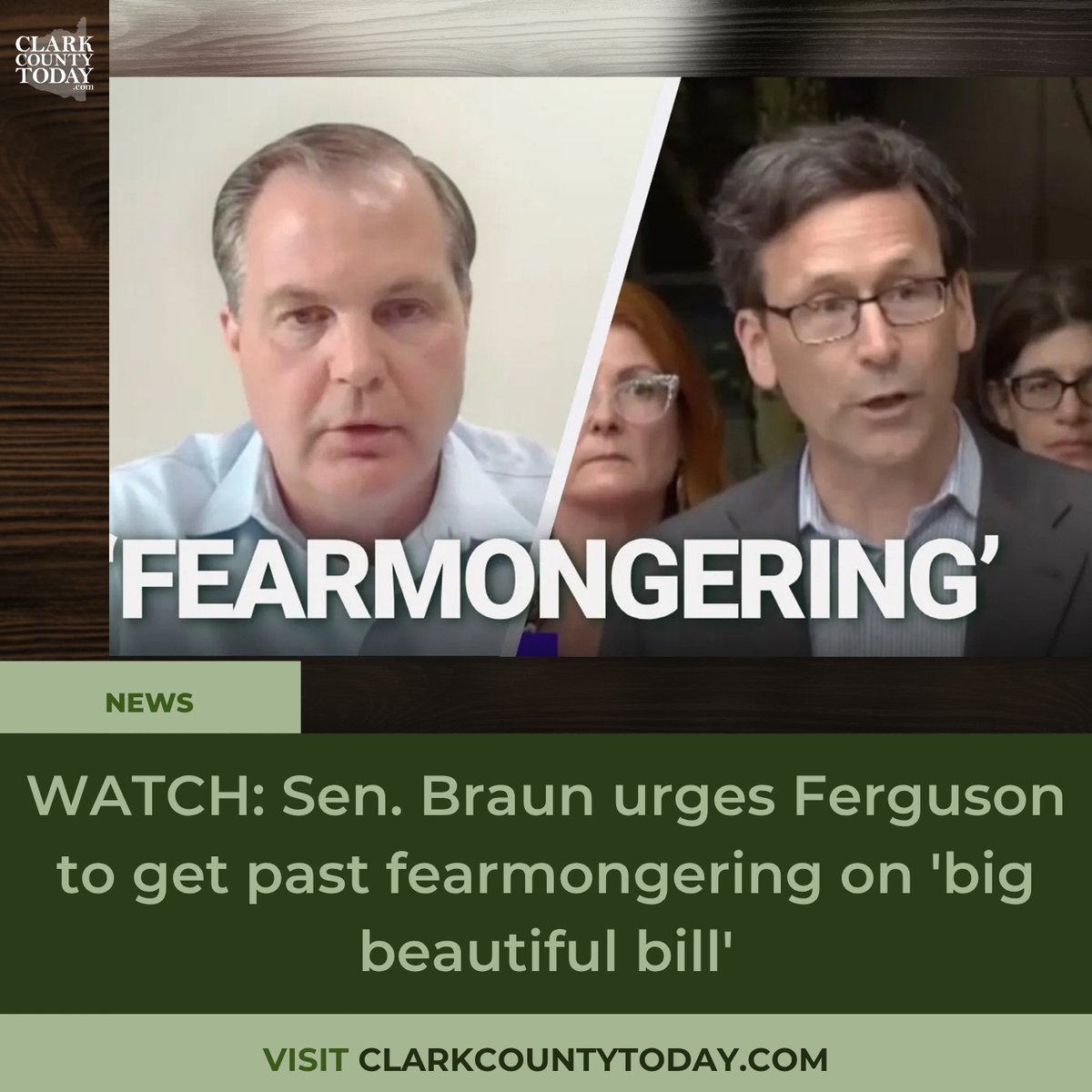 NewsFromCCT's tweet image. Sen. John Braun says Ferguson’s Big Beautiful Bill criticism is partisan fearmongering — not fact-based. clarkcountytoday.com/news/watch-sen… #BigBeautifulBill #SNAPReform #JohnBraun