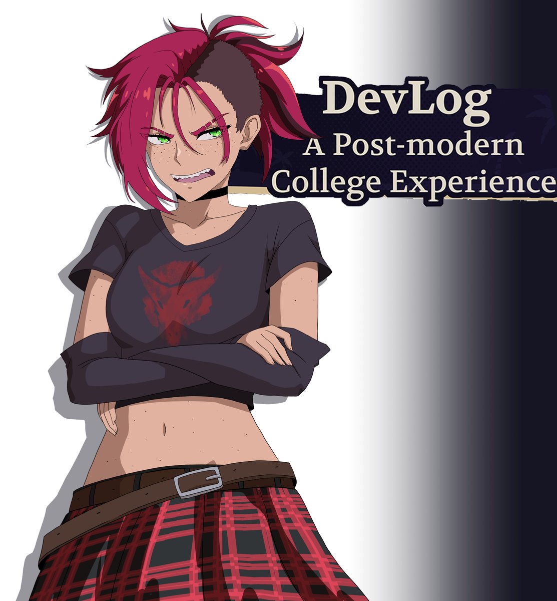 puffycrow's tweet image. un remake de un dibujo de becca humana