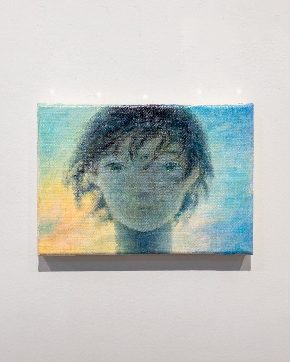 ☆いいゾウ 油彩画『幼姿幻影』 原画 一点物 アート ☆いいゾウ 油彩