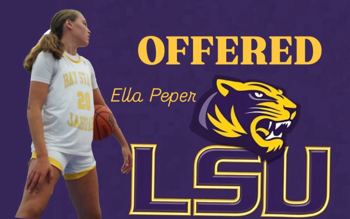 Blessed to have received an offer from <a href="/LSUwbkb/">LSU Women's Basketball</a> after a great conversation  with <a href="/KimMulkey/">Kim Mulkey</a> and  <a href="/iGREDUS/">Gary Redus</a>! <a href="/BayStateJags/">Bay State Jaguars</a> <a href="/LaurieBollin/">LAURIE BOLLIN</a>