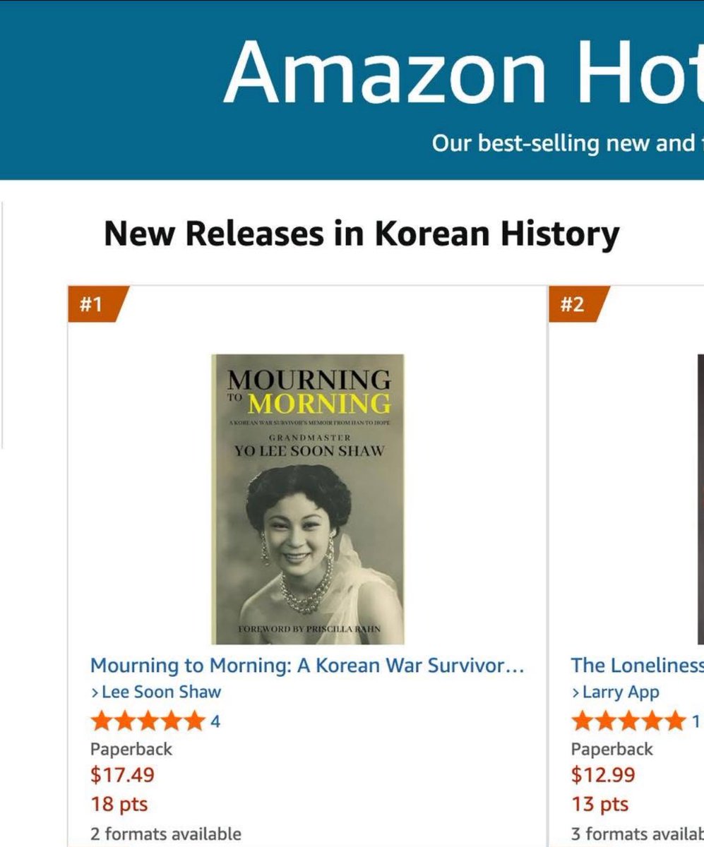 RahnforDougCo's tweet image. 🔥 HOT! 🔥 Read to find out why it’s #1 on Amazon. #korea #koreanwar #seoul #northkorea #memoir #koreanhistory #bookblogger #asianwomen #asianbook #christian @yonsei_u @SeoulNatlUni
amazon.com/Mourning-Morni…