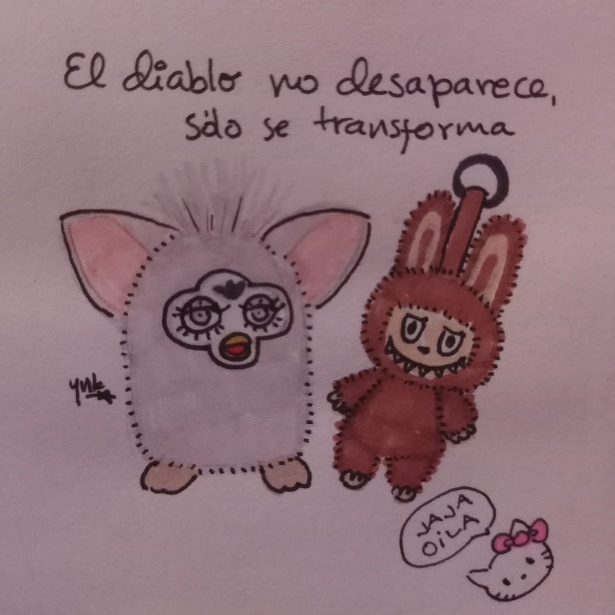 lassofduskfall's tweet image. Justo viendo tu video jajajajja yo también odio a los labubus @saiIorfag