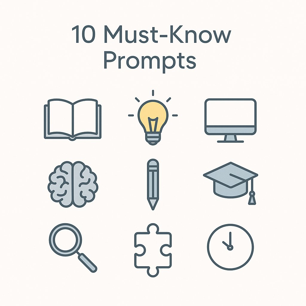 ChatGPT is a free personal assistant, but few people harness its full potential.

Here are 10 must-know prompts to enhance your learning:
