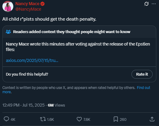 If a single image could encapsulate all right wing politics