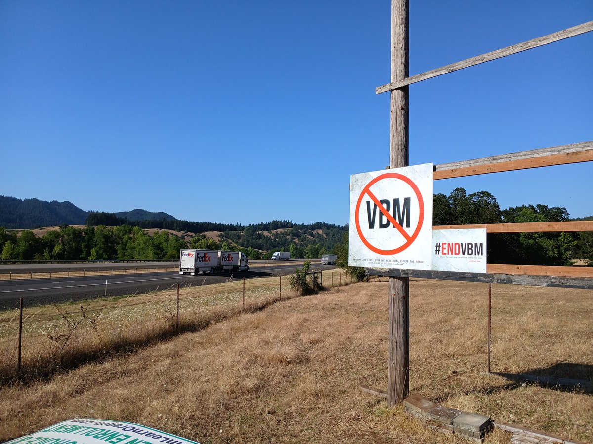 SHammerson1776's tweet image. #endvbm is officially on I-5 !🤩!
If you have an I-5 visible location to place a sign 🇺🇲 DM me your phone # and I'll text you for a Google map pin drop.
With Washington and California in this movement, we will get signs put up in the I-5 corridor at no cost.
🇺🇲🇺🇲 LFG 🇺🇲🇺🇲