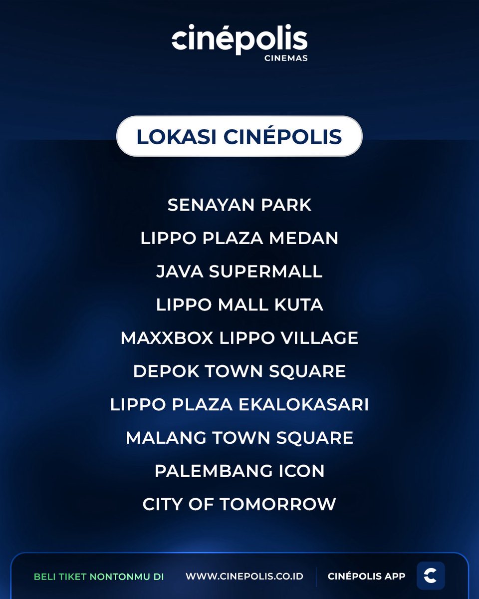 Cinépolis Indonesia tweet media