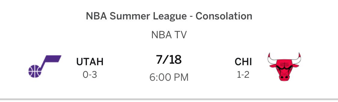BensHoops's tweet image. Looks like the @utahjazz will conclude the Summer League on Friday against the @chicagobulls at 6 pm MST.