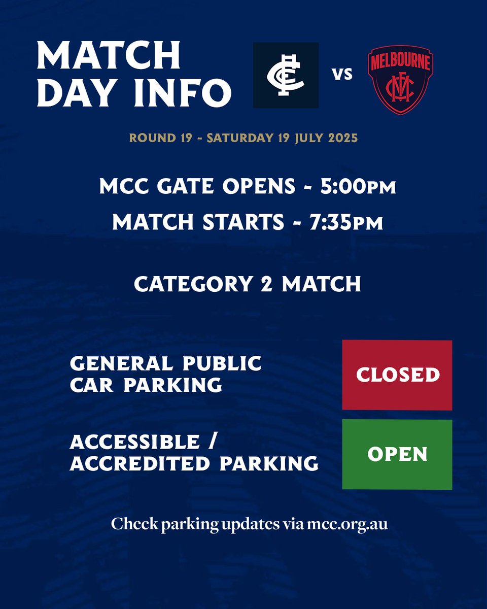 Supporting the 10th annual AFL Carlton Respects Game 🧡

Unreserved seating 📍 bit.ly/BlueDeesUnrese…
Library fact sheet 📚 bit.ly/BluesDeesFactS…