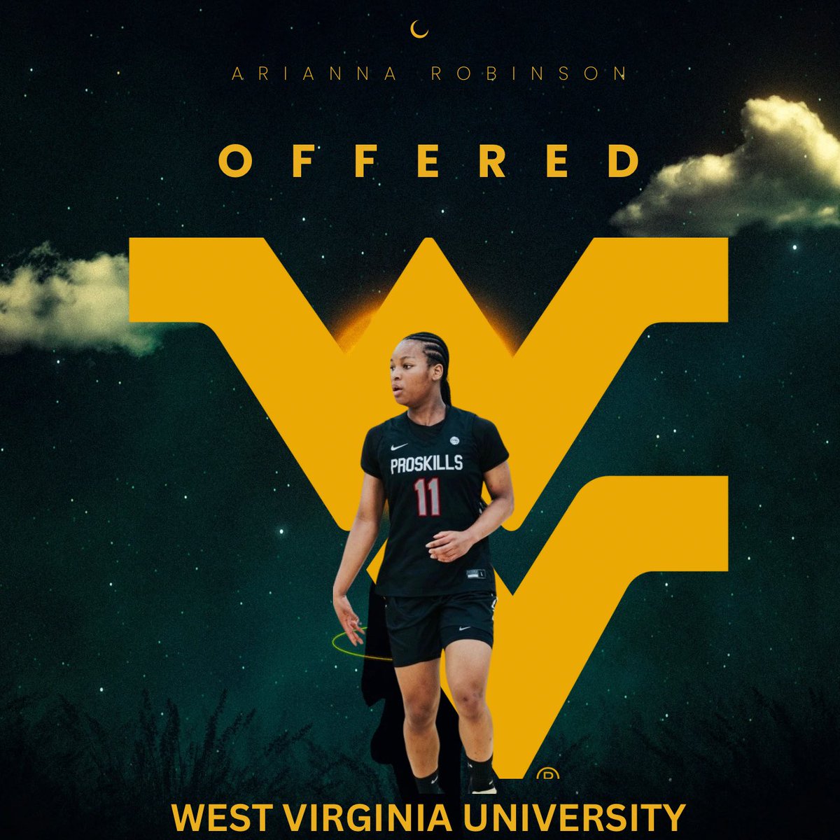 Arianna Robinson (@arirobinson_) on Twitter photo Blessed and super excited to receive an offer from <a href="/WVUWBB/">WVU Women's Basketball</a> . Thank you coach <a href="/CoachKellogg12/">Mark Kellogg</a> for the great conversation. I look forward to learning more about your basketball program #agtg <a href="/ProSkillsGBB/">ProSkills Girls Basketball</a> <a href="/EarlRooks4/">Earl Rooks</a> Blessed and super excited to receive an offer from <a href="/WVUWBB/">WVU Women's Basketball</a> . Thank you coach <a href="/CoachKellogg12/">Mark Kellogg</a> for the great conversation. I look forward to learning more about your basketball program #agtg <a href="/ProSkillsGBB/">ProSkills Girls Basketball</a> <a href="/EarlRooks4/">Earl Rooks</a>