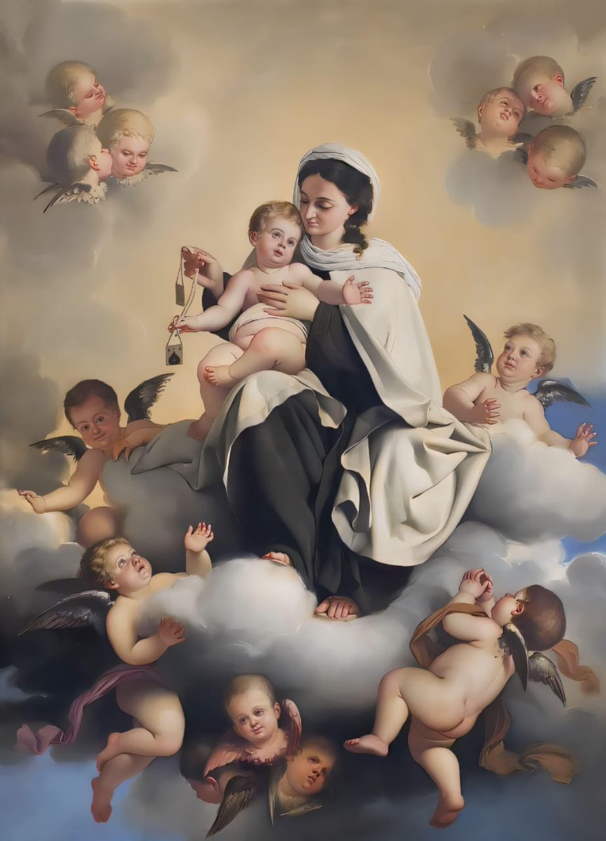 SwPrayer's tweet image. Let's pray one Hail Mary in honor of Our Lady of Mount Carmel. Please comment Amen as a response. #OneHailMarycampaign