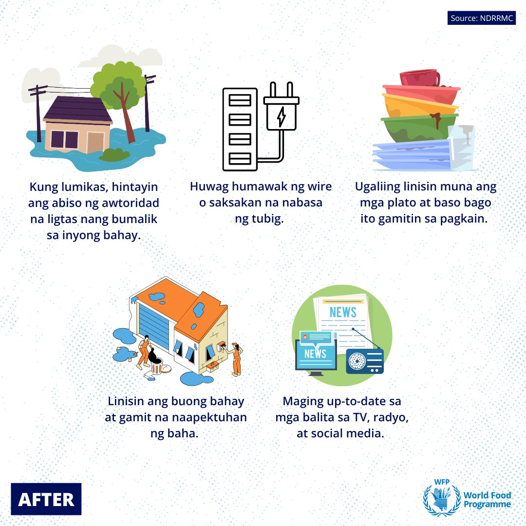 WFP_Philippines's tweet image. The low pressure area inside the Philippine Area of Responsibility has developed into Tropical Depression #CrisingPH. 🌀
Stay informed on the latest weather updates. Knowing what to do before, during, and after a storm can save lives.
Maging handa at maging alerto! 💪