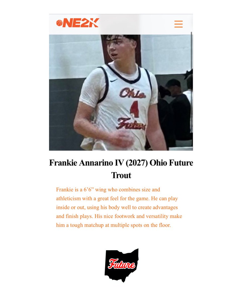 OhioFuture's tweet image. Some very nice write ups for our Ohio Future players this last week. Part 2