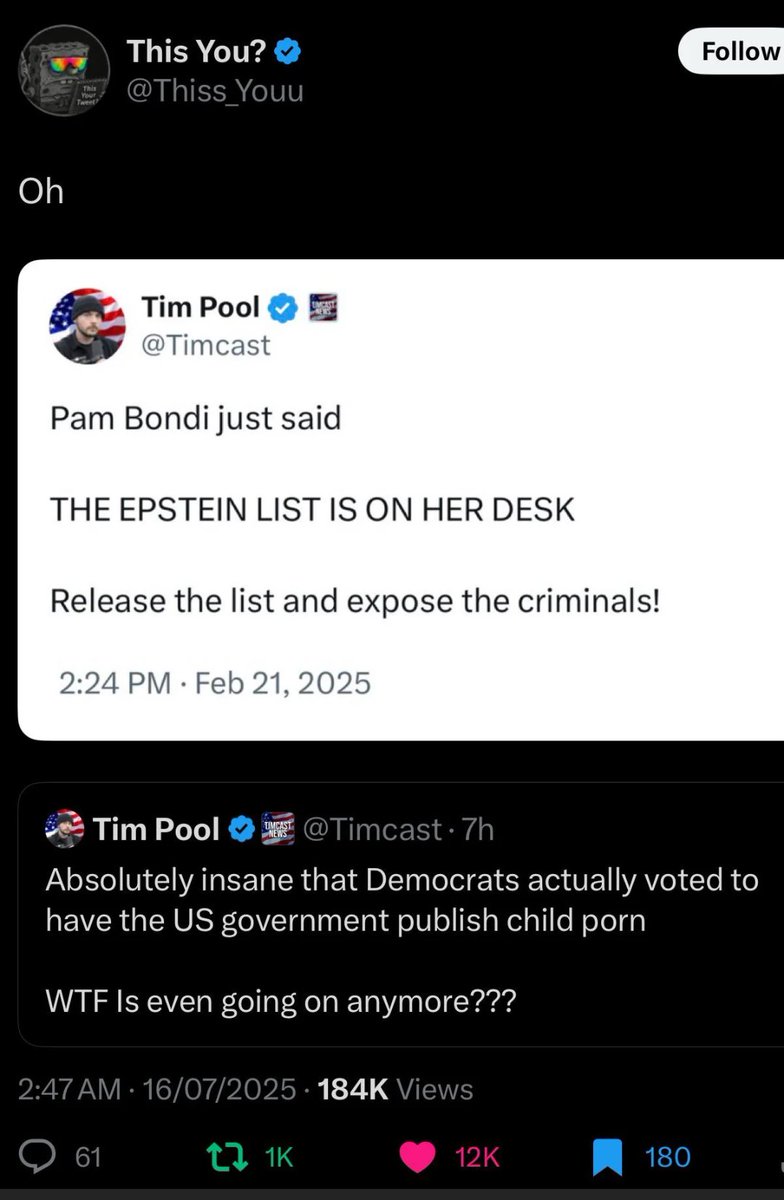 John david booty (@octopusgardner) on Twitter photo The Trump era has been defined by the most insane flip flopping possible by people like Tim, but this one is fucking stunning... hahaha <a href="/Zigmanfreud/">John Ziegler</a> its still wild to me that the Russian money thing blew over with him and all of those clowns. The Trump era has been defined by the most insane flip flopping possible by people like Tim, but this one is fucking stunning... hahaha <a href="/Zigmanfreud/">John Ziegler</a> its still wild to me that the Russian money thing blew over with him and all of those clowns.