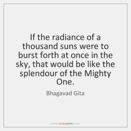 sanjayjavin's tweet image. #otd in 1945 the first atomic bomb ,a plutonium implosion device -code named trinity-culmination of #manhattanproject,was exploded near alamogordo, new mexico,usa.the power of the event,”brighter than thousand suns”, made oppenheimer recite the gita. “now I am become death, the…