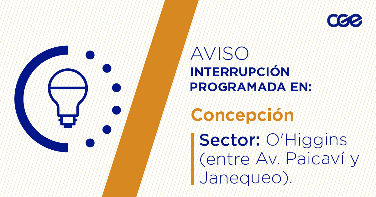 Para mejorar la calidad del suministro de nuestros clientes de #Concepción, este jueves, entre 10:00 y 17:00 horas, se realizará una #InterrupciónProgramada (sectores en la imagen 👇) debido a trabajos de mejoras. Recuerda desconectar tus artefactos 🔌
