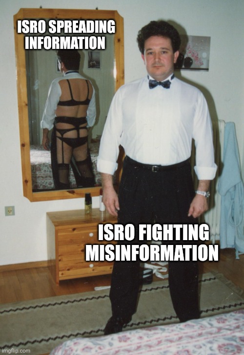 Good morning, let's wait a week or so to see if we get anything for axiom mission.

If not let's push for a twitter trend. Things are at a new low for ISRO outreach. 

They don't give a shit about the public

If Vikram Sarabhai gets to see this he'll be angered at how they treat