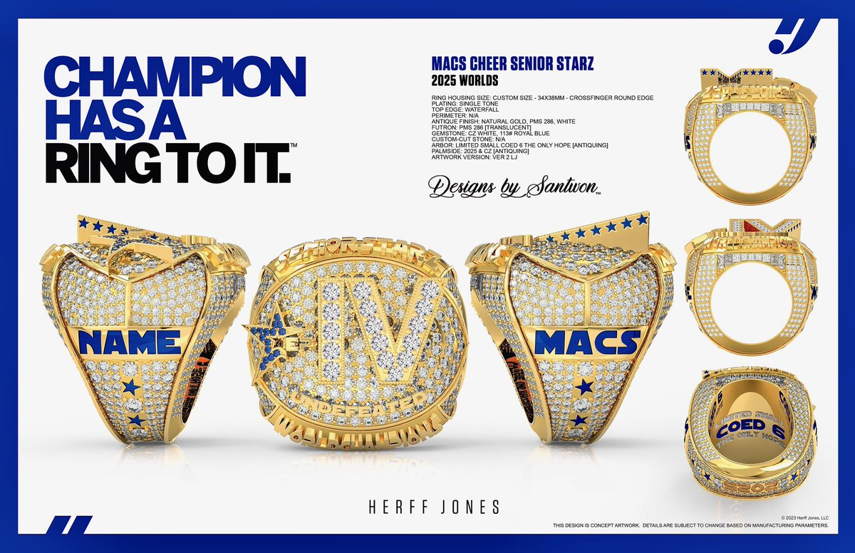 Senior Starz (@senior_starz) on Twitter photo Our 2024-2025 season rings- the perfect pieces to represent our UNDEFEATED season 💙💍 thank you <a href="/DBSchamprings/">@DesignsBySantwon</a> Our 2024-2025 season rings- the perfect pieces to represent our UNDEFEATED season 💙💍 thank you <a href="/DBSchamprings/">@DesignsBySantwon</a>