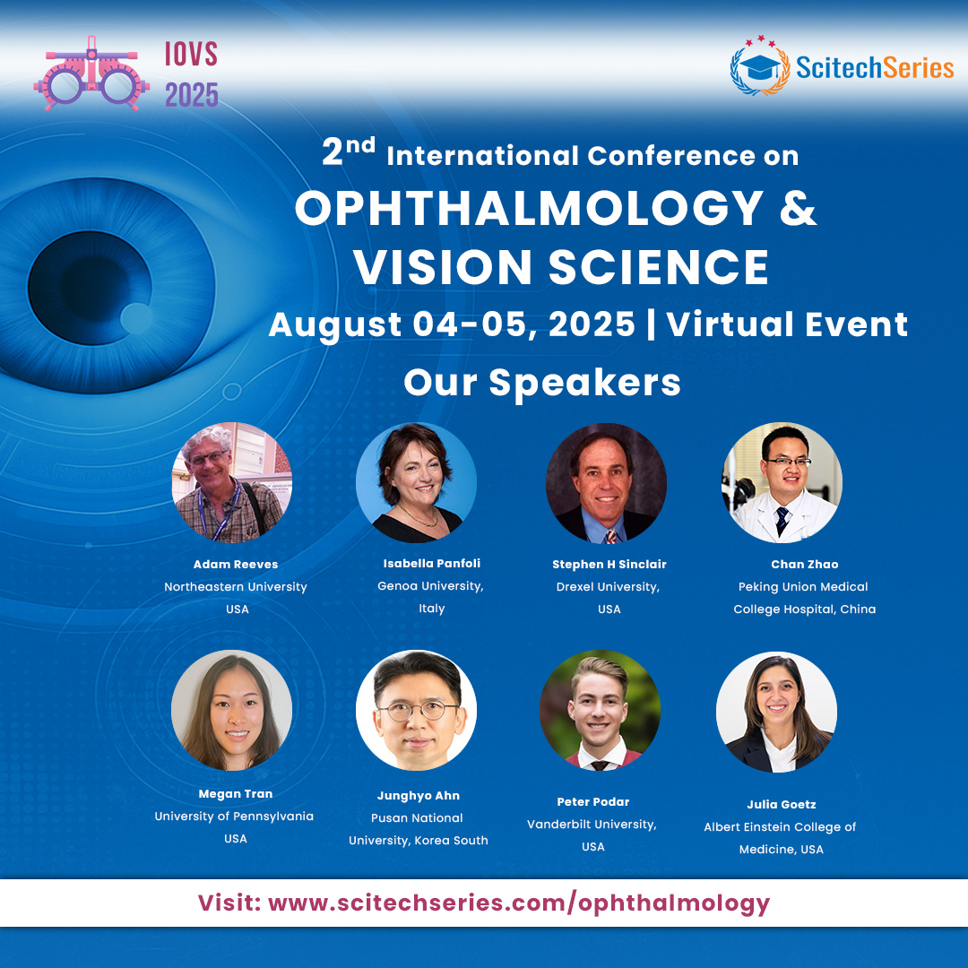 Regina Brown (@reginabrow71583) on Twitter photo 👁️🗨️ Meet global experts at IOVS 2025 – 2nd Int’l Conf. on Ophthalmology & Vision Science
🗓️ Aug 04, 2025 | 💻 Virtual Event
🎤 Top speakers from #UPenn #Drexel #Northeastern #Vanderbilt #UniGe & more!
🔗 scitechseries.com/ophthalmology
#IOVS2025 #EyeHealth #EinsteinMed <a href="/ScitechSeries/">Scitech series</a> 👁️🗨️ Meet global experts at IOVS 2025 – 2nd Int’l Conf. on Ophthalmology & Vision Science
🗓️ Aug 04, 2025 | 💻 Virtual Event
🎤 Top speakers from #UPenn #Drexel #Northeastern #Vanderbilt #UniGe & more!
🔗 scitechseries.com/ophthalmology
#IOVS2025 #EyeHealth #EinsteinMed <a href="/ScitechSeries/">Scitech series</a>