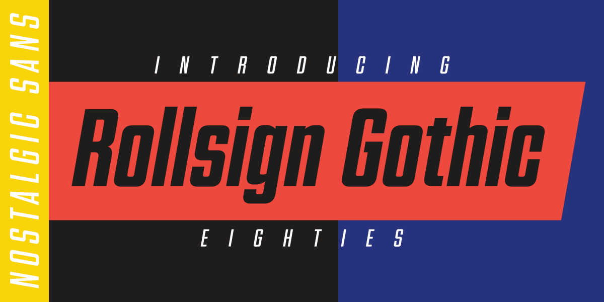 dharmatype's tweet photo. Rollsign Gothic
#font #typography #logo #typeface #dharmatype https://t.co/9SPypnlh0G