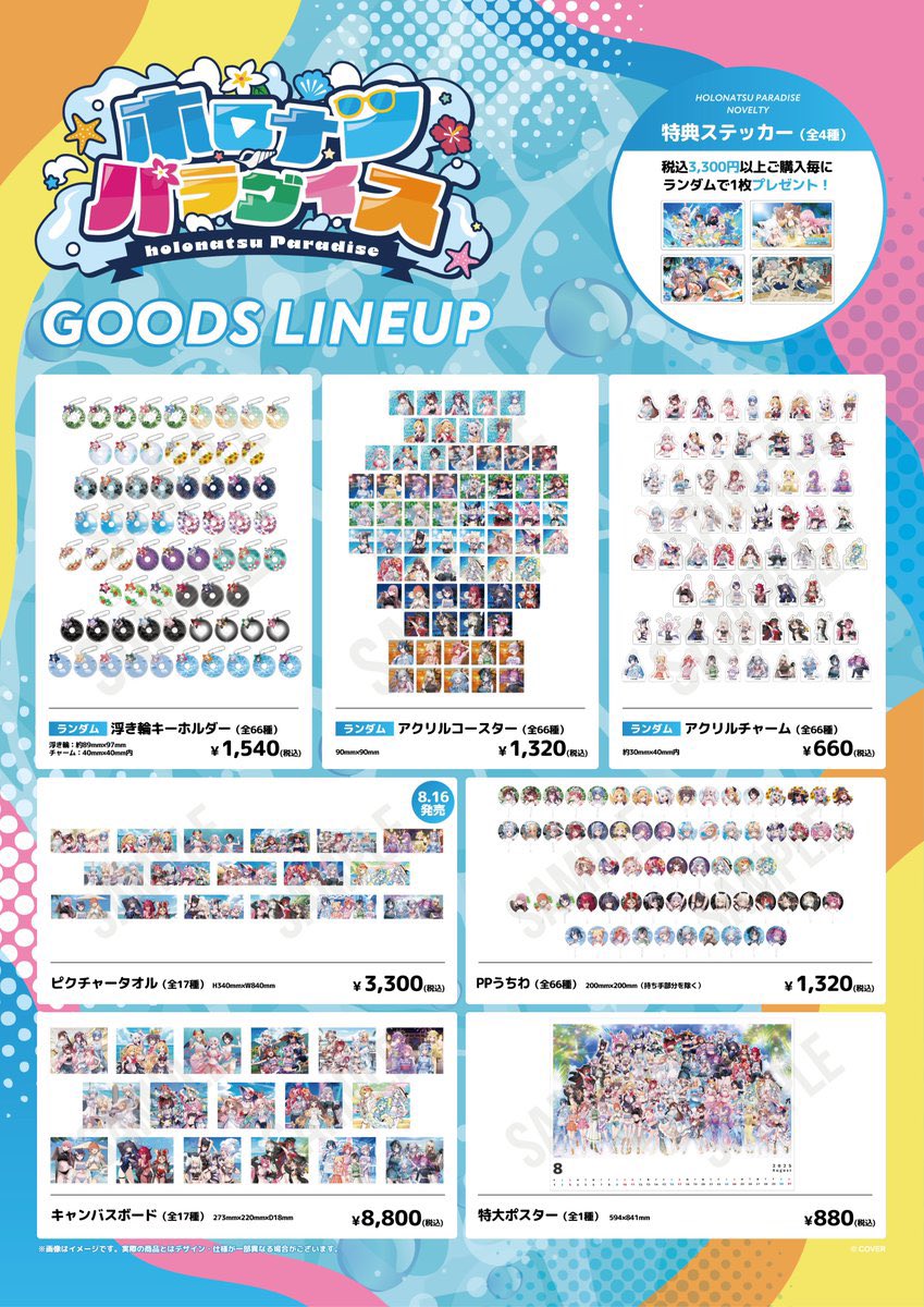 ホロナツパラダイス新グッズのランダム販売にファン困惑