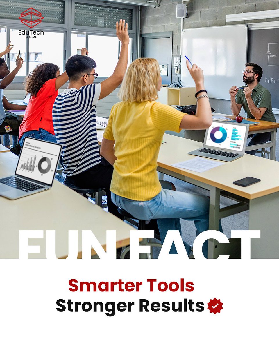 EdutechGlobal's tweet image. Students with access to digital learning tools tend to score 30% higher in assessments.
Tech is more than cool, it’s effective.
#FunFactWednesday #TechForLearning #EduTechAfrica