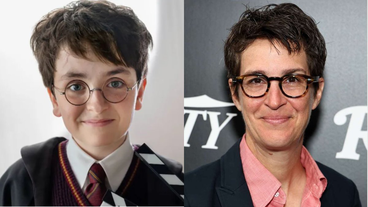 EchoChamYT's tweet image. Congratulations to MSNBC host Rachel Maddow on her casting as Harry Potter @MSNBC @maddow