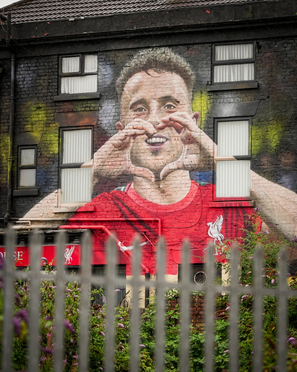 El nuevo mural de Diogo Jota en Liverpool...🙏🏻❤️‍🩹