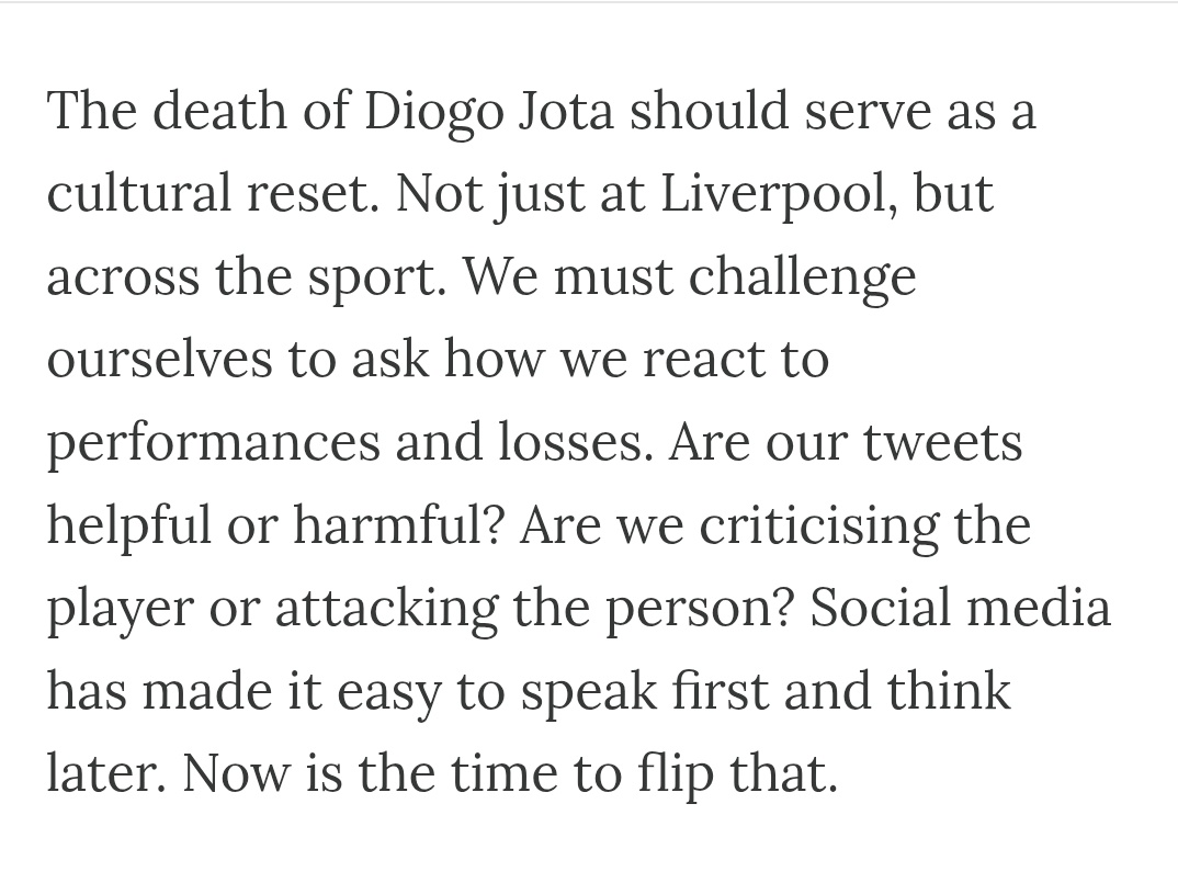 Superb as ever from <a href="/NinaKauser/">Kauser Soze</a>. This is well worth the read: itwasalwaysliverpool.com/p/jotas-legacy…