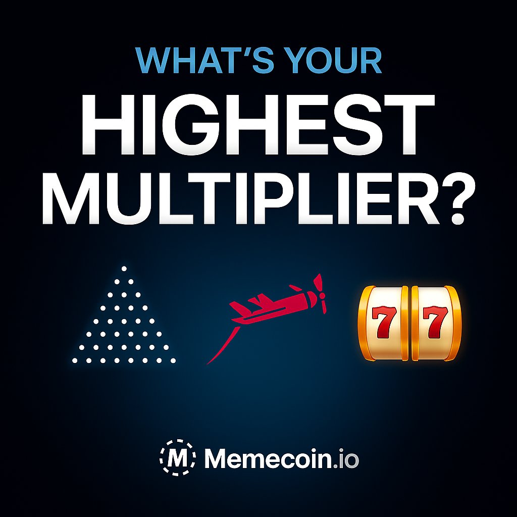 What’s the HIGHEST multiplier you’ve ever hit on Memecoin.io? 👇

Drop your screenshot + username below.
🔥 We might surprise someone with a bonus.