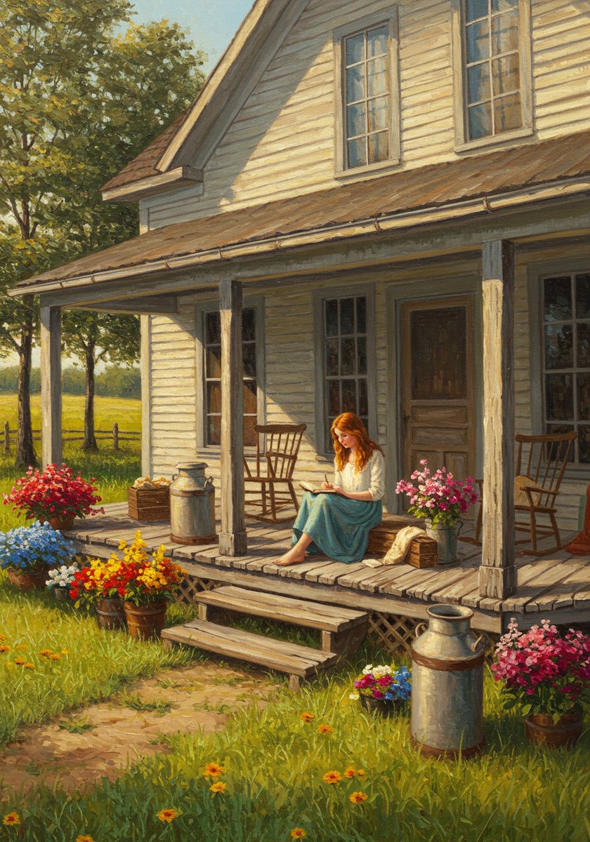 fjamil143's tweet photo. She poured her soul into pages, surrounded by flowers, silence, and the scent of yesterday. ๐ธ๐โจ
#WritersLife #CountrysideMagic #StillnessSpeaks #AIart
#AIArtCommuity
#AIArtistCommunity #aiartist https://t.co/YT4YZKjzdD