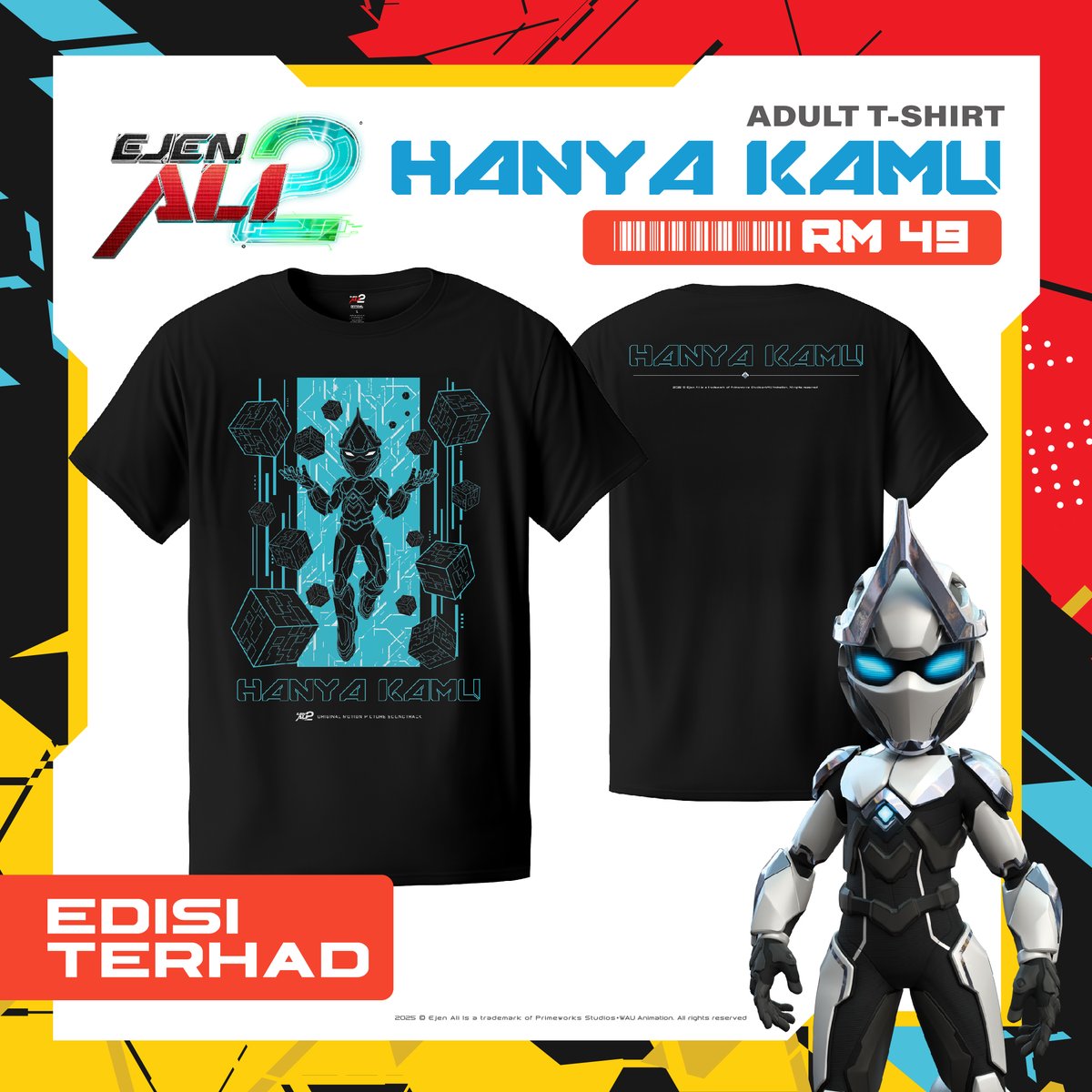 ejen_ali's tweet image. 🎉 OFFICIAL EATM2 OST T-Shirt 🎵👕

🎤 Available Designs:
Nidji x EATM2 – Teman Sejati
M. Nasir x EATM2 – Hanya Kamu
Hael Husaini x EATM2 – Penjuara

✨ LIMITED EDITION!
🛒 Get Yours Now - s.shopee.com.my/709Bk4qzzi