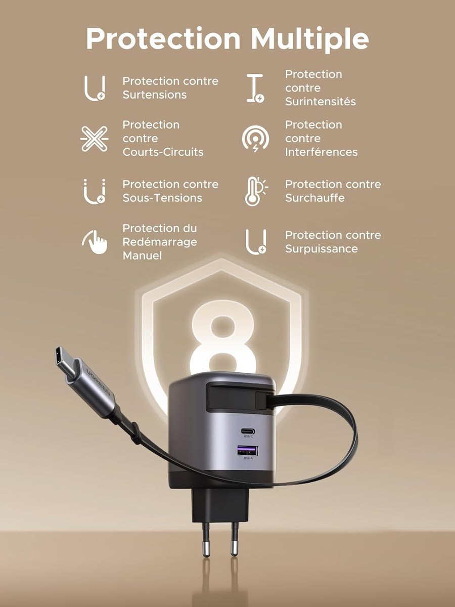 Apple_Geek_Actu's tweet image. 🎁 CONCOURS 🎁

Je suis ravi de pouvoir vous proposer ce très beau kit en partenariat avec @UgreenFR 😃. Un seul gagnant sera tiré au sort !

Le kit comprend :

- UGREEN Nexode 65W Chargeur Rapide avec Câble USB-C Rétractable: tinyurl.com/4bvdd68r
- UGREEN Nexode 165W Batterie…