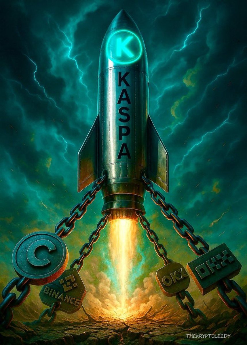 The launch is inevitable. 🚀
Whether <a href="/binance/">Binance</a>, <a href="/okx/">OKX</a>, or @Coinbase unchain Kaspa in time or not
KAS is built to fly.

You can delay a rocket...
But you can’t stop it when it's fueled by pure tech, real decentralization, and unstoppable community power. 🔥

The lift-off is near. 💪🏻