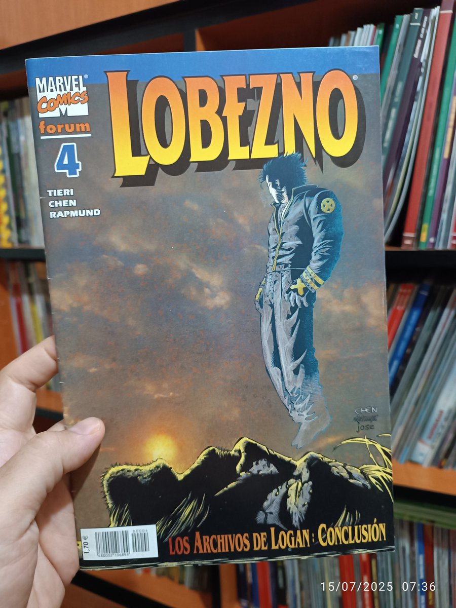 #Tebeoteca2025 6️⃣4️⃣3️⃣-6️⃣ Lobezno pierde su poder regenerativo y, en un ataque a sus seres queridos, se expone hasta morir. Frank Tieri y Sean Chen hicieron una etapa muy memorable del mutante canadiense, que recomiendo leer.