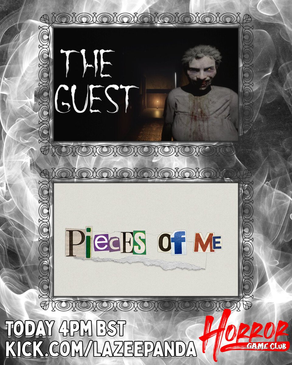 itslazeepanda's tweet photo. Better late than never...
I'm playing this months Horror Game Club Games later today ahead of the podcast to chat about them tomorrow β€οΈππ
#kickhorrorclub
#kickhorror https://t.co/5zHyPHOrZ7