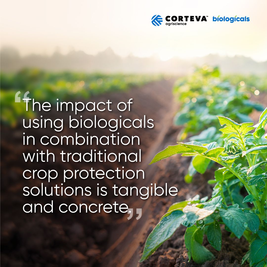 #CortevaBiologicals work with growers worldwide to match our innovative biologicals solutions with conventional farm practices to boost performance, build resilience and protect potential.