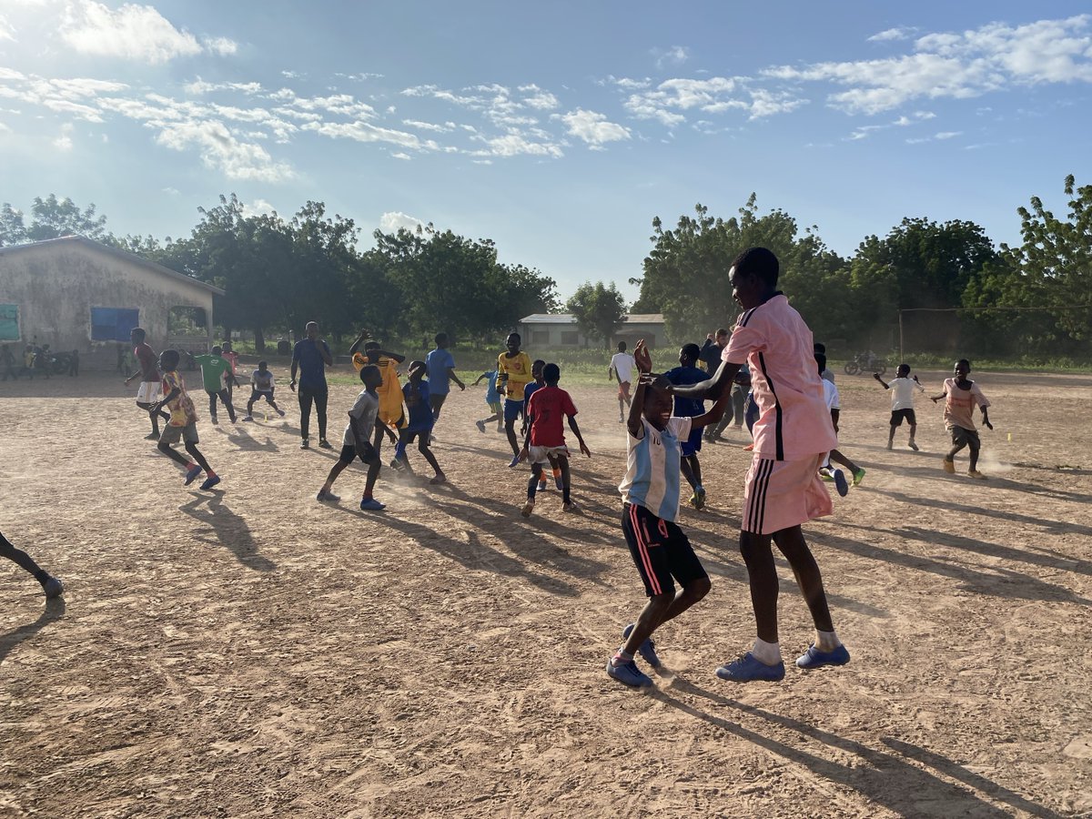 A dusty field, a few balls, a community, and the beautiful game. Let’s play! #Ghana