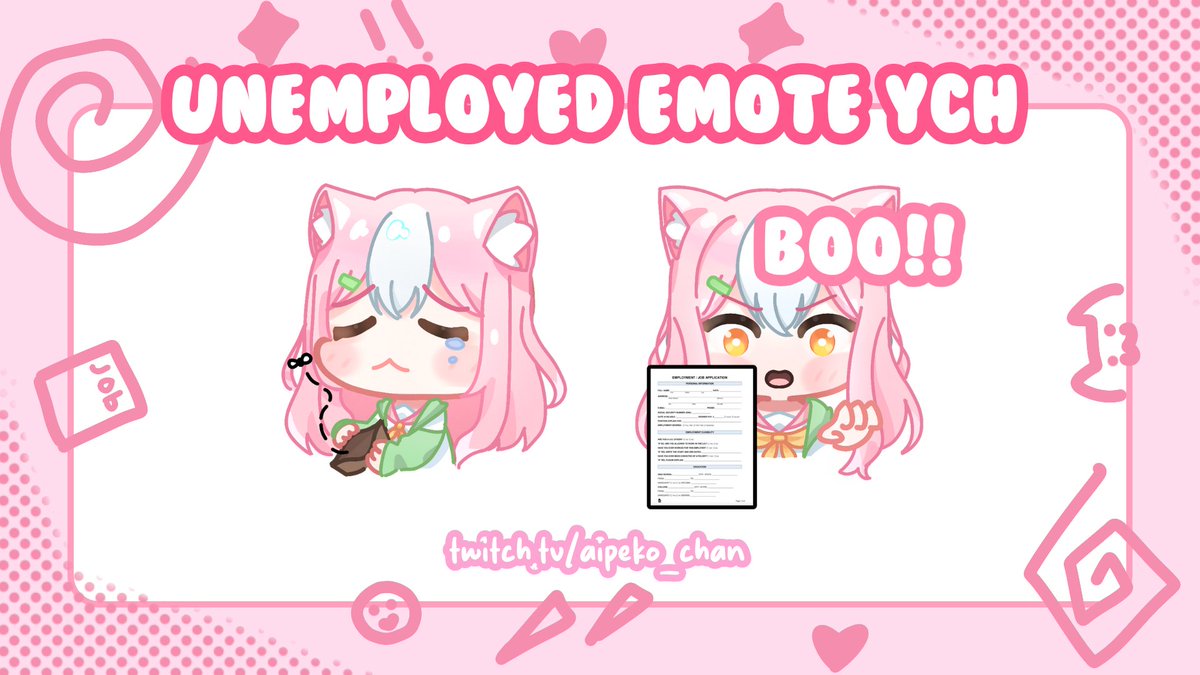 thank you <a href="/Aipeko_Chan/">Aipeko_Chan🍡💗</a> for commissioning mee!! she's literally so cute! follow her twitch!! ✨

#Vtuber #emotes #twitch #VGen #artmoots