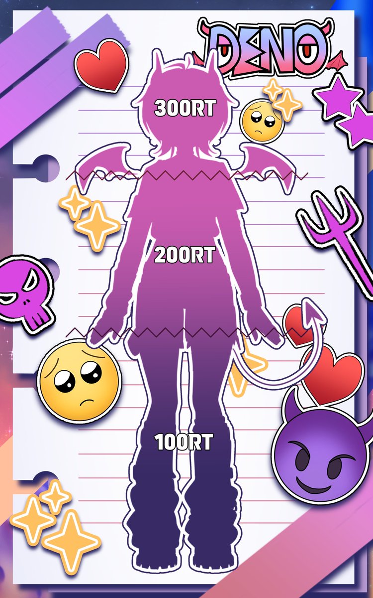 【#RT EVENT✨】

안녕해라 집주인들아! 
모람멘션 302호로 입주하게 된 데노라고 한다😈
잔뜩 기대하며 기다리라고—!!

『모람멘션 302호에 반전매력 소악마 등장!?』

▷ 100RT 뚱바 ×2
▷ 200RT 스벅 아아메 ×2
▷ 300RT 싸이버거 세트 ×1

#RT당_공개 #RT이벤트 #버튜버_데뷔 #버츄얼_데뷔 #Vtuber