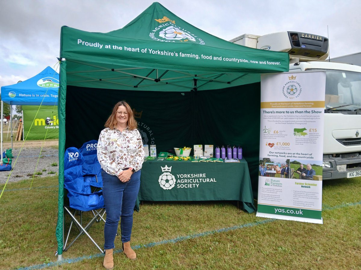 YorksAgSoc's tweet image. Are you going to Driffield Show today?
Come and say hi! We're at stand number S273, opposite the machinery ring.
Ask our team about the opportunities we offer for farmers - from events and training to bursaries and grants.
More here: yas.co.uk