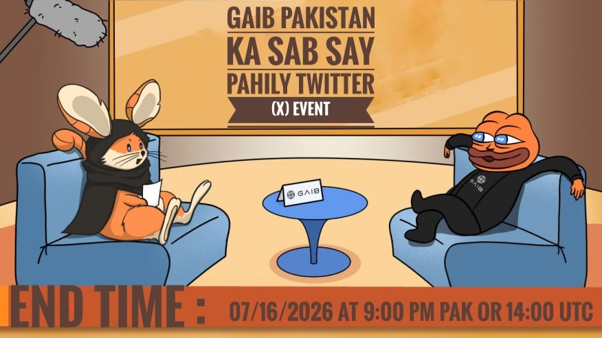 Pakistan_Gaib's tweet photo. NEW PAKISTAN GAIB EVENT

GAIB Pakistan commounity ka liy first X ( Twitter ) Event 

GAIB and AIDs ka bary ma content create kar

Rules:
1️⃣ @Pakistan_Gaib And @gaib_ai ko Twitter (X) follow karo
3️⃣ Apni Post ma @Pakistan_Gaib And @gaib_ai both ko tag karo more details on discord https://t.co/UI4zeMVoCL