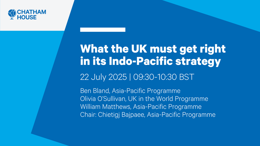 Ben Bland (@benjaminbland) on Twitter photo How can the UK develop a more effective and enduring approach to #China and wider #IndoPacific? Join my colleagues <a href="/LivJOSullivan/">Olivia O'Sullivan</a>, <a href="/WMatthewsChina/">William Matthews</a>, <a href="/Chietigj/">Chietigj Bajpaee</a> & I to discuss two new <a href="/CHAsiaPacific/">Chatham House Asia-Pacific</a> research papers on China and the Indo-Pacific next Tuesday chathamhouse.org/events/all/res… How can the UK develop a more effective and enduring approach to #China and wider #IndoPacific? Join my colleagues <a href="/LivJOSullivan/">Olivia O'Sullivan</a>, <a href="/WMatthewsChina/">William Matthews</a>, <a href="/Chietigj/">Chietigj Bajpaee</a> & I to discuss two new <a href="/CHAsiaPacific/">Chatham House Asia-Pacific</a> research papers on China and the Indo-Pacific next Tuesday chathamhouse.org/events/all/res…