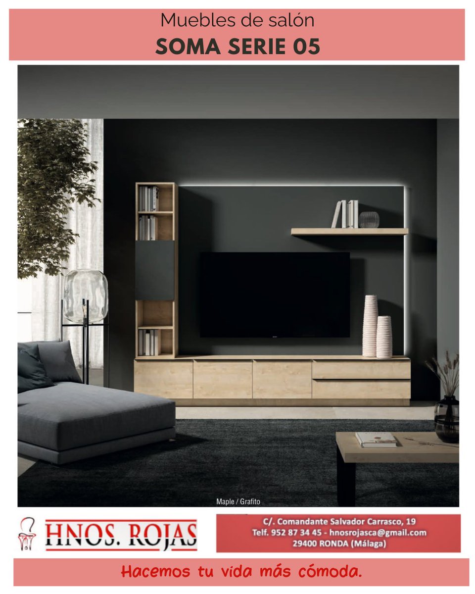 rondamuebles's tweet image. 🛋️✨ Diseño que inspira, estilo que perdura
Descubre el Modular de Salón SOMA - Modelo 05, una pieza única que combina elegancia, funcionalidad y la calidez del buen gusto.

📲  WhatSapp: 666 95 15 26
📞  Teléfono: 952 87 34 455
#ronda #HermanosRojas #MueblesConEstilo