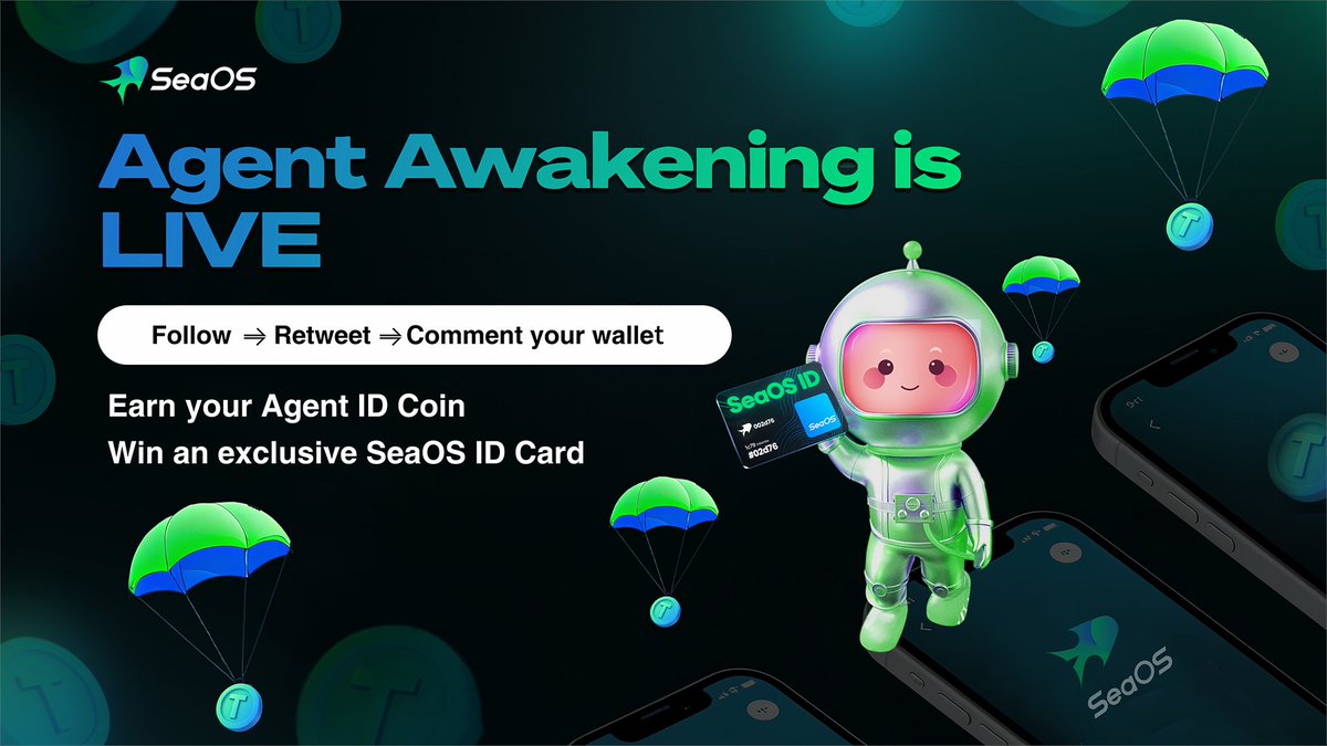 seaos_labs's tweet image. 🌊 SeaOS – Awaken Identity, Connect Agents
SeaOS is the first Web3 OS built for intelligent agents — where identity is defined by behavior, not just addresses. This pre-launch marks the awakening of Agent ID: a new identity paradigm for autonomous, evolving on-chain agents.…