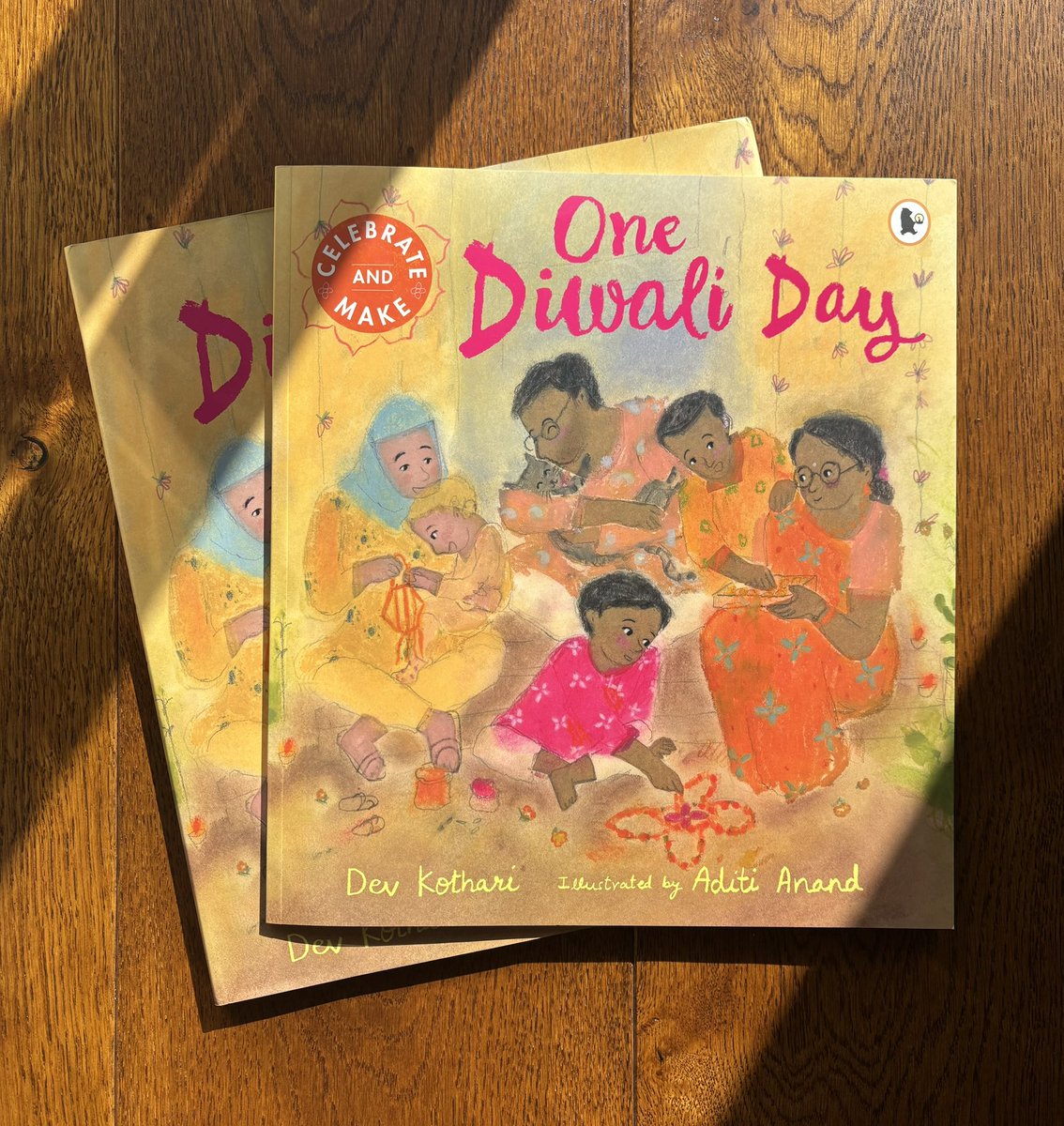 Dev Kothari (@devyanink) on Twitter photo So happy and honoured to reveal the cover of #OneDiwaliDay illustrated by the immensely talented Aditi Anand 🌟 🌟
Sibling love, family, friendship, the spirit of Diwali 🪔 🪔
I’d love for you to meet Ronak, Dida and Rani, the cat.
Out Sept 2025 <a href="/walkerpicbooks/">Walker Picture Books</a> <a href="/Candlewick/">Candlewick Press</a> ✨✨ So happy and honoured to reveal the cover of #OneDiwaliDay illustrated by the immensely talented Aditi Anand 🌟 🌟
Sibling love, family, friendship, the spirit of Diwali 🪔 🪔
I’d love for you to meet Ronak, Dida and Rani, the cat.
Out Sept 2025 <a href="/walkerpicbooks/">Walker Picture Books</a> <a href="/Candlewick/">Candlewick Press</a> ✨✨