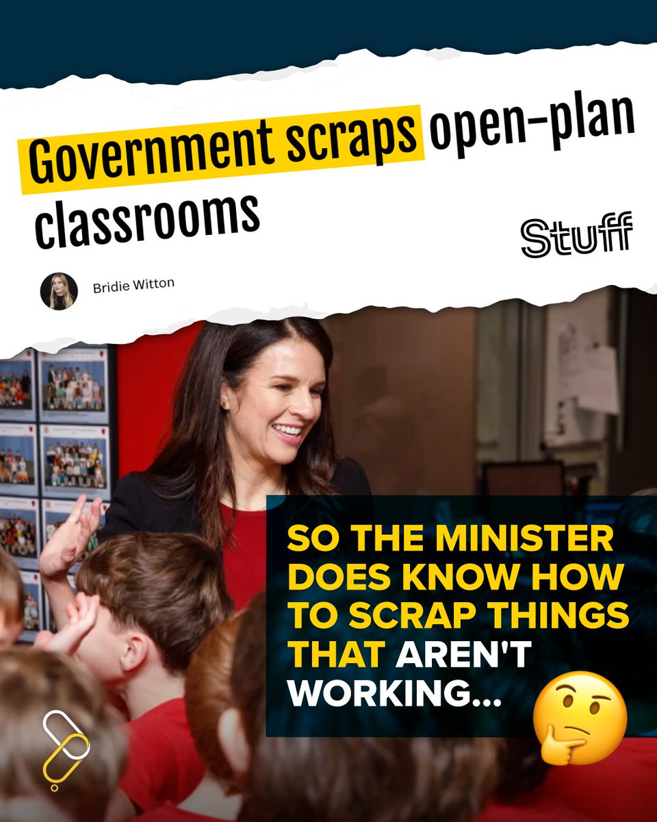 Don't forget: <a href="/NZNationalParty/">NZ National Party</a> started the nonsensical open-plan classrooms.