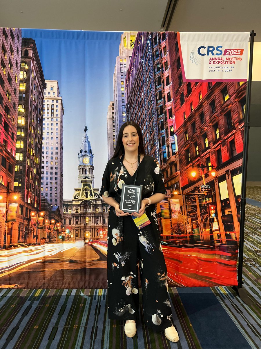 Carmen Alvarez-Lorenzo (@calvarezlorenzo) on Twitter photo Well deserved recognition to <a href="/iMATUS_USC/">iMATUS (Instituto de Materiales de la USC)</a> postdoc Maria Vivero-Lopez <a href="/Farmatps/">Maria Vivero-Lopez | PhD</a> for the #CRS Member of the Year Award <a href="/CRS_YSC/">Young Scientist Committee YSC-CRS</a> <a href="/CRS_FG_Ocular/">CRS Focus Group - Ocular Delivery</a> Enjoying
a <a href="/FundacionAreces/">FundaciónRamónAreces</a> postdoc. <a href="/idis_research/">Instituto de Invest. Sanitaria de Santiago (IDIS)</a>
<a href="/EduXunta/">EduXunta</a> <a href="/axenciaGAIN/">Axencia Galega de Innovación</a>
<a href="/DiariodSantiago/">Diario de Santiago</a> <a href="/dfarmausc/">@I+DFarmaUSC</a>
Congratulations 👏👏👇👇 Well deserved recognition to <a href="/iMATUS_USC/">iMATUS (Instituto de Materiales de la USC)</a> postdoc Maria Vivero-Lopez <a href="/Farmatps/">Maria Vivero-Lopez | PhD</a> for the #CRS Member of the Year Award <a href="/CRS_YSC/">Young Scientist Committee YSC-CRS</a> <a href="/CRS_FG_Ocular/">CRS Focus Group - Ocular Delivery</a> Enjoying
a <a href="/FundacionAreces/">FundaciónRamónAreces</a> postdoc. <a href="/idis_research/">Instituto de Invest. Sanitaria de Santiago (IDIS)</a>
<a href="/EduXunta/">EduXunta</a> <a href="/axenciaGAIN/">Axencia Galega de Innovación</a>
<a href="/DiariodSantiago/">Diario de Santiago</a> <a href="/dfarmausc/">@I+DFarmaUSC</a>
Congratulations 👏👏👇👇