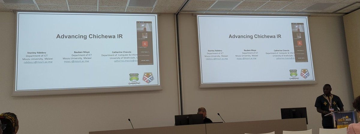 andreas_chari's tweet image. Starting Day 4 of #SIGIR2025 with the first iteration of "Low Resource Environments" and Chichewa IR.