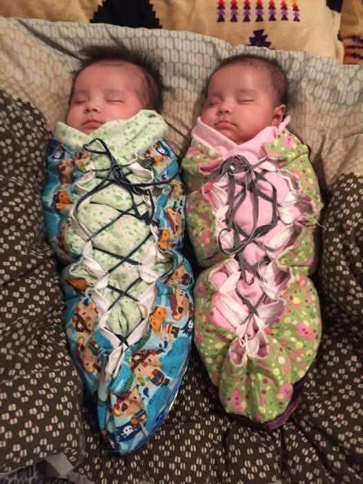 GOOD MORNING OUR NEWBORN TWINS A BOY AND GIRL 🥰PROUD TO BE A NATIVE AMERICAN.