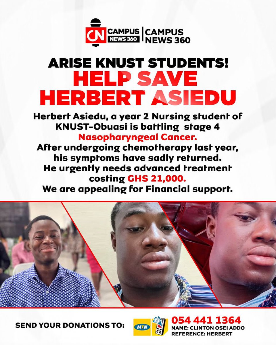 maame_ama6's tweet photo. Kindly repost🙏

Donations to : 0544411364
Name : Clinton Osei Addo 
Reference: Herbert. 

God bless you ❤️ https://t.co/7mLflUAtKk